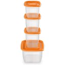 Ver imagem 4 de Kit Potes de Plástico Continental 12 unidades - Laranja