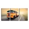 Quadro Decorativo 55x110 combi amarela vintage - 1