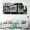 Quadro Decorativo 55x110 bondinho pelas ruas de lisboa - 2