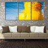 Quadro Decorativo 30x66 encontro de água colorido - 2
