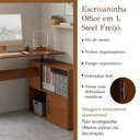 Ver imagem 2 de Escrivaninha Office em L Steel Freijó para Escritório e Home Office com Design Moderno e Funcional