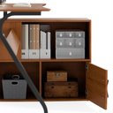 Ver imagem 5 de Escrivaninha Office em L Steel Freijó para Escritório e Home Office com Design Moderno e Funcional