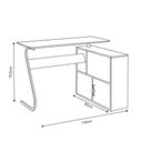 Ver imagem 4 de Escrivaninha Office em L Steel Freijó para Escritório e Home Office com Design Moderno e Funcional