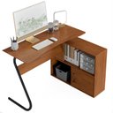 Ver imagem 6 de Escrivaninha Office em L Steel Freijó para Escritório e Home Office com Design Moderno e Funcional