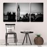 Quadro Decorativo 30x66 big ben ao entardecer pb - 2