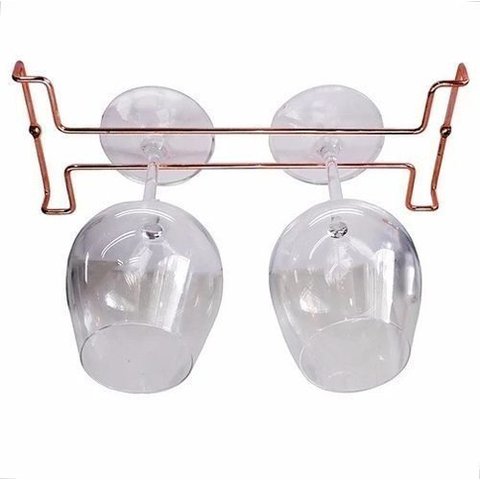 Suporte Porta Taças Reto 298x30x115mm Cobre Jomer 2755