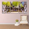Quadro Decorativo 55x110 bicicletas entre flores - 1