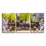 Quadro Decorativo 55x110 bicicletas entre flores - 2