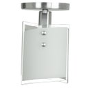 Ver imagem 2 de Lustre Plafon Calha Escovada De Vidro Base Redonda