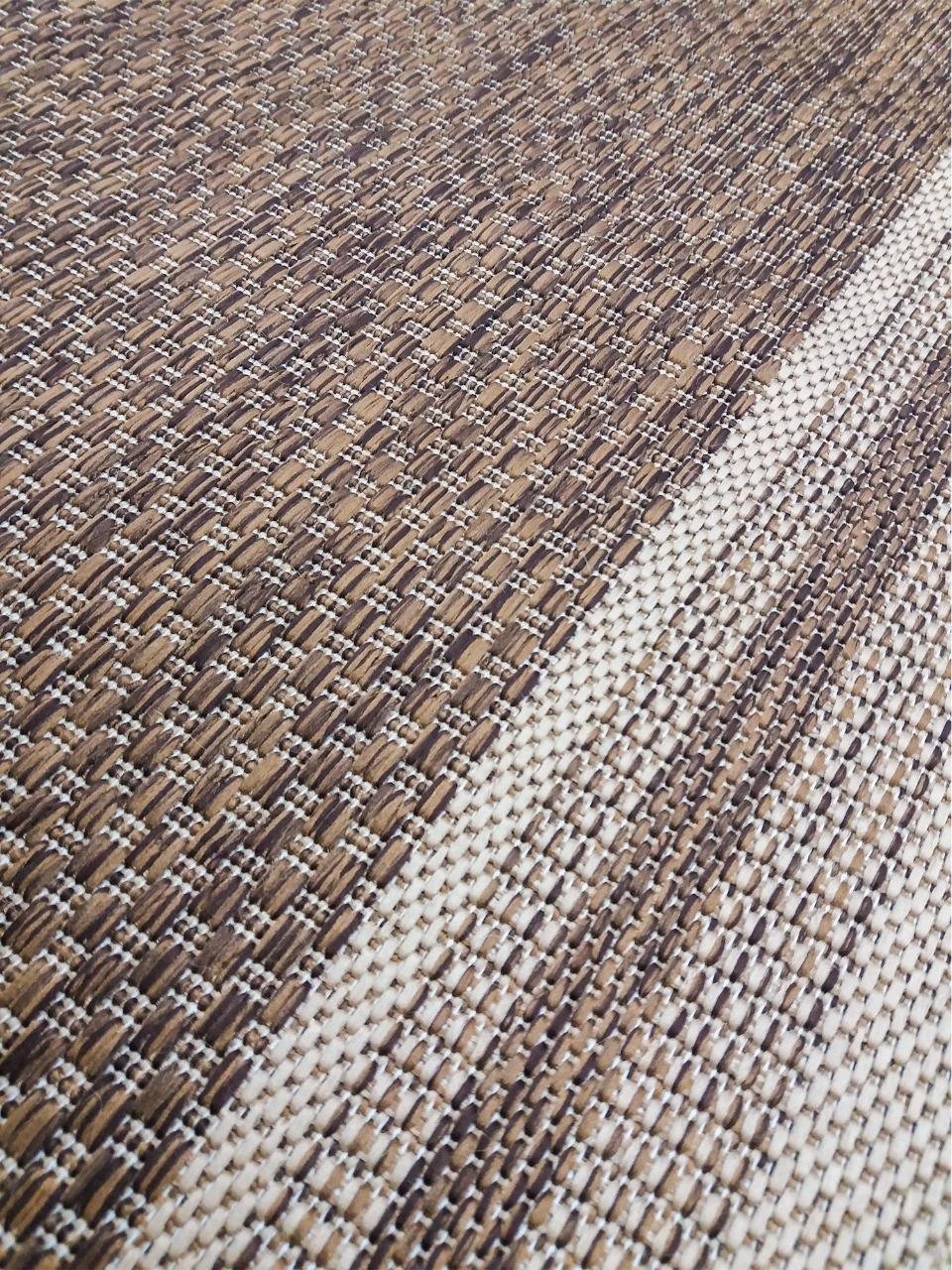 Passadeira Trilho 4,5m Sisal Geometrico Nature Moldura 450cm - 2