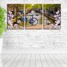 Quadro Decorativo 30x66 bicicleta vintage sobre ponte - 2