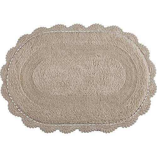 Tapete Oval Croche 50 x 80 Kacyumara Algodão Colors - Único - Fendi - 1