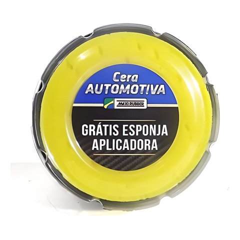 Cera Automotiva + Esponja Maxi Rubber Profissional 200g - 6mp020