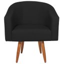 Ver imagem 5 de Kit 2 Poltronas Jade Decorativa Moderna Sala de Estar Quarto Escritório Conforto Corano Nozes e Bouc