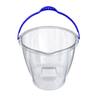 Balde com Alça de Plástico Resistente Cor Transparente 7 Litros - 1