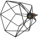 Ver imagem 5 de Lustre Pendente Aramado Triplo Cálice Cobre Rose Gold/preto Cabo Regulável Luminária Agp Ilumini Cál
