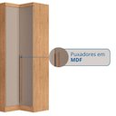 Ver mais imagens de Guarda-Roupa Modulado 6 Peças Infinity Marrom/Cedro/Duna