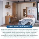 Ver imagem 5 de Guarda-Roupa Modulado 6 Peças Infinity Marrom/Cedro/Duna