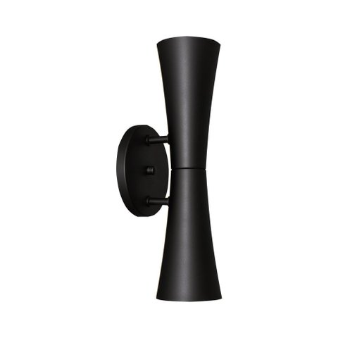 LUMINÁRIA PAREDE ARANDELA PEQUIM PEQ 2 LAMP E27 PRETO  - 3108/AR PT