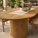 Ver imagem 6 de Mesa de Jantar Savana Tampo Oval Orgânico Laminado Estrutura Madeira Natural Sala de Jantar Área Gou