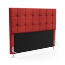 Ver imagem 1 de Cabeceira Soraya 140 para Cama de Casal A-020 Couro Vermelho Aradecor