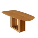 Ver imagem 3 de Mesa de Jantar Orgânica 210x100cm 100% MDF Jambu CabeCasa MadeiraOriginals Marrom/Cinamomo