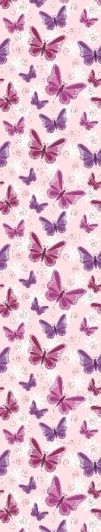 Papel De Parede Lavável Borboletas 3D Fundo Rosa 15m - 7
