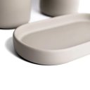 Ver imagem 2 de Jogo Banheiro Cerâmica Lunas Soft Touch 3 Peças - Oikos