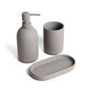 Ver imagem 1 de Jogo Banheiro Cerâmica Lunas Soft Touch 3 Peças - Oikos