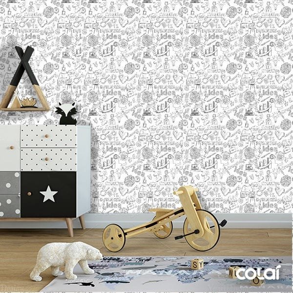 Papel De Parede Adesivo Lavável Business 6m - 5