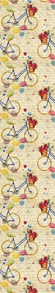 Papel De Parede Adesivo Lavável Bicicleta Retrô 6m - 7