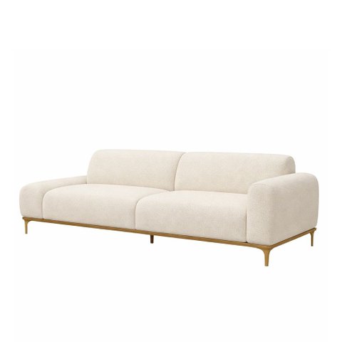 Sofá Unne 2 Lugares 150cm Terminal Direito Boucle Off White - Sallar Home