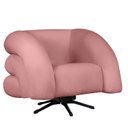 Ver imagem 2 de Kit 2 Poltrona Decorativa Micheli Giratória e Balanço Veludo Cor:rosa