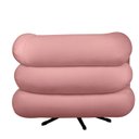 Ver imagem 4 de Kit 2 Poltrona Decorativa Micheli Giratória e Balanço Veludo Cor:rosa