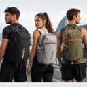 Ver imagem 6 de Mochila Academia Camping Trilha com Apito Acolchoada Unissex:Preto