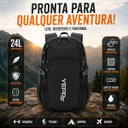 Ver imagem 3 de Mochila Academia Camping Trilha com Apito Acolchoada Unissex:Preto