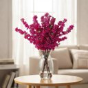 Ver mais imagens de Kit 3 Hastes Cerejeira Artificial 125cm Flor para Arranjos e Decoração