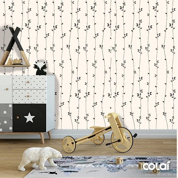 Papel De Parede Adesivo Lavável Sombra De Folhas 18m - 6