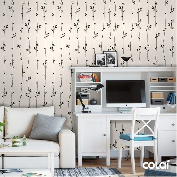 Papel De Parede Adesivo Lavável Sombra De Folhas 18m - 2
