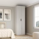 Ver imagem 1 de Guarda-roupa Modulado 2 Portas com Prateleiras sem Gavetas 70cm 100% MDF Clean Altezza