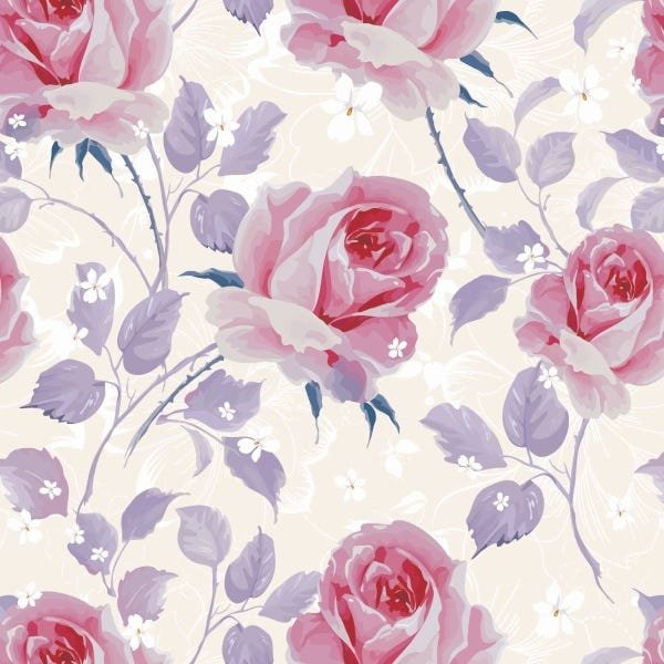Papel De Parede Adesivo Lavável Rosas Desabrochando 18m - 1