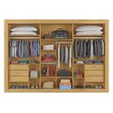 Ver imagem 2 de Guarda Roupa Casal 3 Portas 6 Gavetas - Vitoria-peroba - Móveis Europa