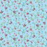 Papel De Parede Adesivo Lavável Floral De Fundo Azul 18m - 1