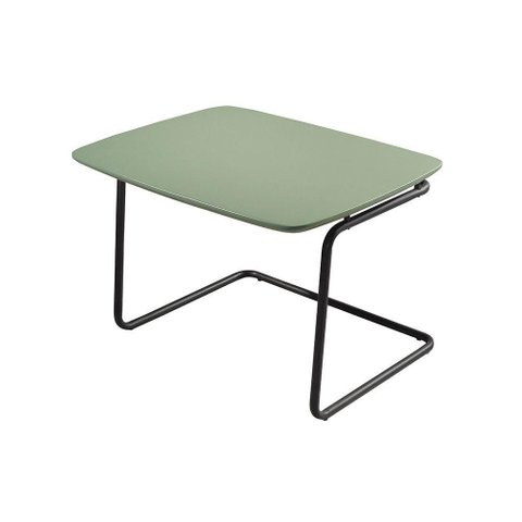 Mesa de Centro Kairos Retangular MDF com Base em Aço 54cm Verde Lar Flex Móveis