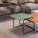 Ver imagem 2 de Mesa de Centro Kairos Retangular MDF com Base em Aço 54cm Verde Lar Flex Móveis