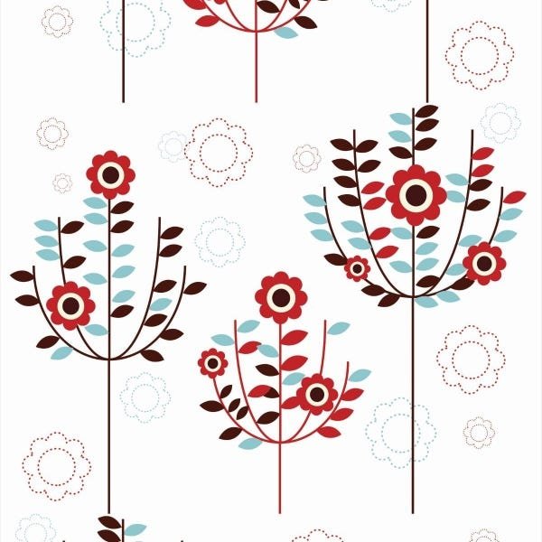Papel De Parede Adesivo Lavável Desenho De Margaridas 18m - 1