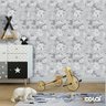 Papel De Parede Lavável Gardênia Em Pretp E Branco 18m - 6