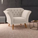 Ver imagem 2 de Conjunto Poltrona Decorativa Roseira Inca Areia