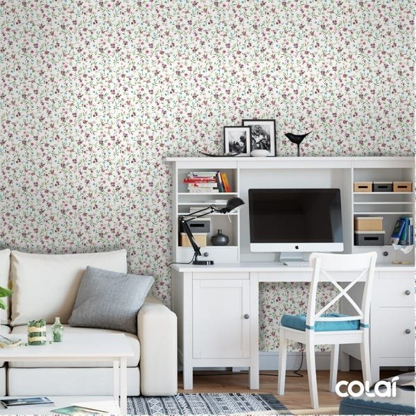 Papel De Parede Adesivo Lavável Floral 15m - 2