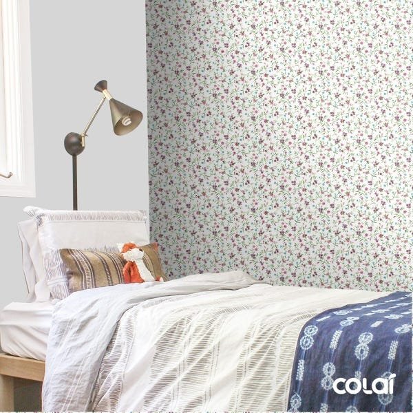 Papel De Parede Adesivo Lavável Floral 15m - 3